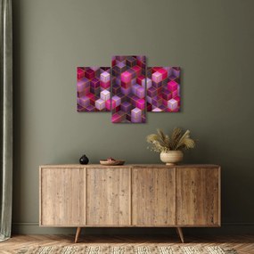 Tablou - Cuburi violet (90x60 cm)