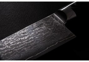 Set de cuțite G21 Damascus Premium în bloc debambus, 4 bucăți + piatră de ascuțit