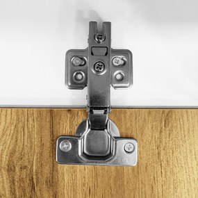 Comodă TV cu lungime reglabilă, design modular 2-piese, 130-220L x 30P x 63,4Î cm, Culoare naturală