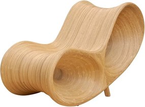 Fotoliu lounge din rattan, "Carica"