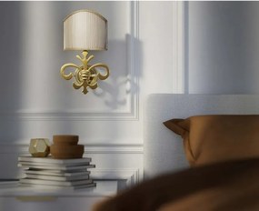 Aplica de perete stil clasic italian din alama Giglio