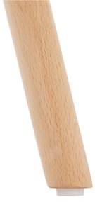 Masă de bucătărie, albă/fag, diametru 90 cm, GAMIN NEW 90