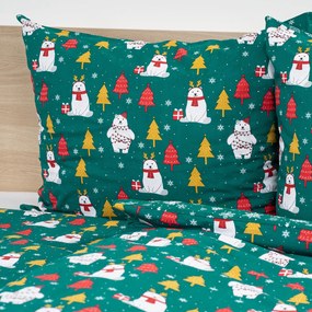 Lenjerie de pat din bumbac 4Home Polar Bear, 140 x200 cm, 70 x 90 cm