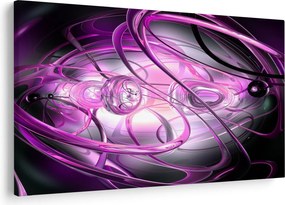 Tabloul cu abstracție frumoasă în violet (90x60 cm)