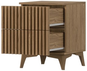 OFERTA Noptiera ENTSIAN 40x40cm, stejar artizanat II. calitate