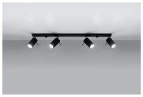 Lustră Sollux Etna 4L, negru