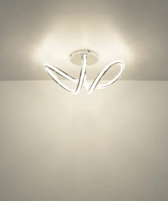 Globo 67440D - Plafonieră LED dimabilă EVANGELINE LED/40W/230V crom lucios + telecomandă