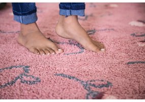 Covor pentru copii roz lavabil/țesut manual din bumbac 140x210 cm English Garden Ash Rose – Lorena Canals