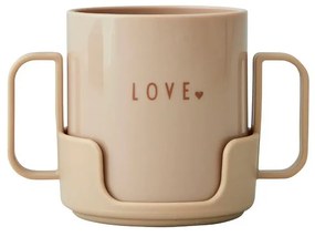 Cană pentru copii Design Letters Mini Love, bej