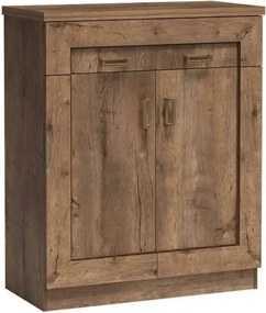 Comoda TEDY TYP T2, stejar lefkas, PAL melaminat, 90x44x110 cm
