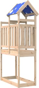 vidaXL Turn de joacă Maro 52,5 x 110,5 x 215 cm Lemn de pin masiv