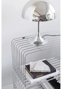 Bibliotecă de perete argintiu-lucios din metal 70x30 cm Wire – Mette Ditmer Denmark