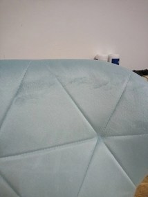 REDUCERE Scaun de birou albastru deschis AVOLA VELVET calitatea II