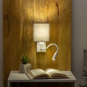 Lampă LED de perete Brilagi NUBILA 1xE27/25W/230V + LED/3W alb/antracit