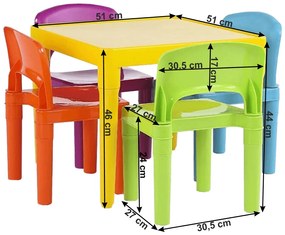 Set pentru copii 1 + 4, multicolor, ZILBO