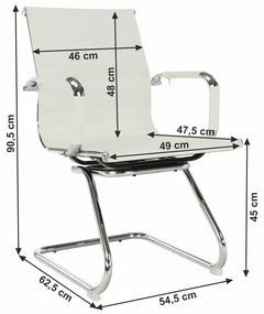 Scaun de sedinta, alb, AZURE 2 NEW TYP 2