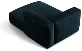 Modul pentru canapea modulară albastru închis cu tapițerie din catifea (cu colț pe partea dreaptă) Martina – Micadoni