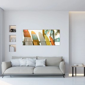 Tablou - Plăci de surf (120x50 cm)