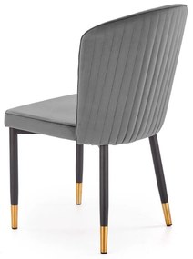 Scaun de bucaterie Dio, gri/negru