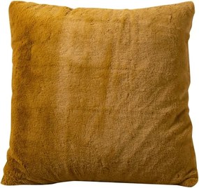 Perna decorativa galbena, din textil, 45x45 cm, Mustard