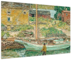 Tablou - Childe Hassam, Oyster Sloop, Cos Cob, reproducere (90x60 cm)