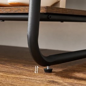 Cuier de podea LINEA, maro/negru