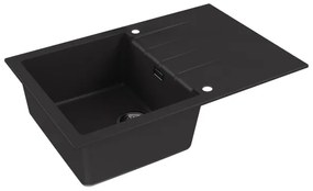 Chiuvetă de bucătărie ALVEUS 1148159 CADIT 79x50 cm negru