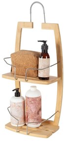 Raft pentru baie în culoare naturală suspendat din bambus – Compactor