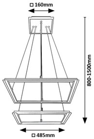 Lustra suspendata LED moderna Sidona