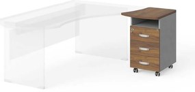 Sertare Manager 53,5 x 59,3 cm, dreapta, nuca warmia / gri