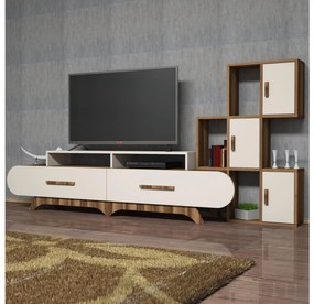 Masă TV/Dulap Florian S (Nuc + Crem). 1088294
