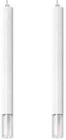 Lustră pe cablu VIZIER 2xG9/40W/230V albă Sollux SL.0958