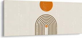 Tablou - Arcuri maro (120x50 cm)