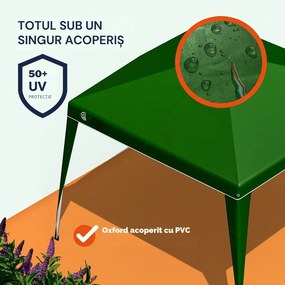 Pavilion/ cort de petrecere CAPRI, 3x3m, verde Casaria