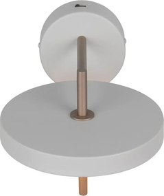 Aplică de perete fildeș LED cu structură flexibilă/cu intensitate reglabilă ø 20 cm Keaton – Trio