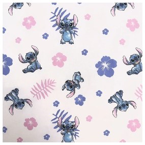 Lenjerie de pat pentru copii roz-deschis din bumbac pentru pat de o persoană 140x200 cm Lilo &amp; Stitch "Pink" – Jerry Fabrics