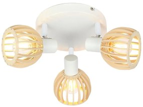 Plafonieră albă-în culoare naturală ø 10 cm Atarri – Candellux Lighting