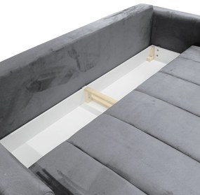 Canapea extensibilă, gri deschis/ gri, GRACE BIG SOFA