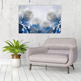 Tablou - Trandafir alb (90x60 cm)