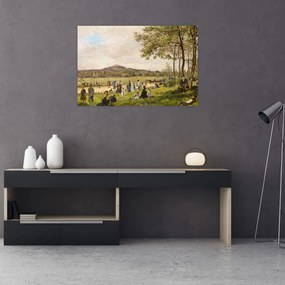 Tablou - French 19th Century, Race Course at Longchamps, reproducere (90x60 cm)