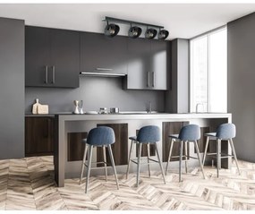 Spot FAUN 4xE27/60W/230V negru