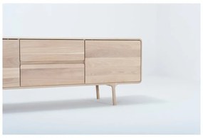 Comodă TV din lemn masiv de stejar Gazzda Fawn