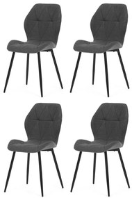 Set de scaune de sufragerie CT-285 GREY2, 4 buc.