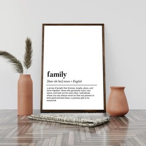 Poster 50x70 cm Family – Wallity