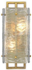 Aplica de perete LUX sticla, alama vintage Solara