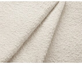 Colțar bej extensibil, cu spațiu de depozitare cu tapițerie din țesătură bouclé (cu colț pe partea stângă, cu șezlong) Kyoto – Cosmopolitan Design