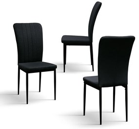 SET 6 Scaune Alto, tesatura ,structura metalica - MARO - STANDARD
