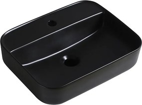 Lavoar pe blat Fluminia Juno negru 50 cm