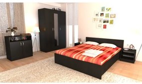 Dormitor Soft Wenge cu pat 140x200 cm