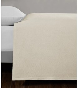 Cuvertură crem din bumbac pentru pat dublu 200x230 cm Serenity – Mijolnir